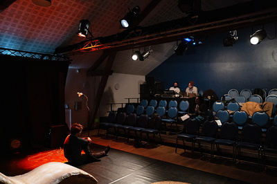 Vue de la salle durant les répétitions © Cie Cipango.